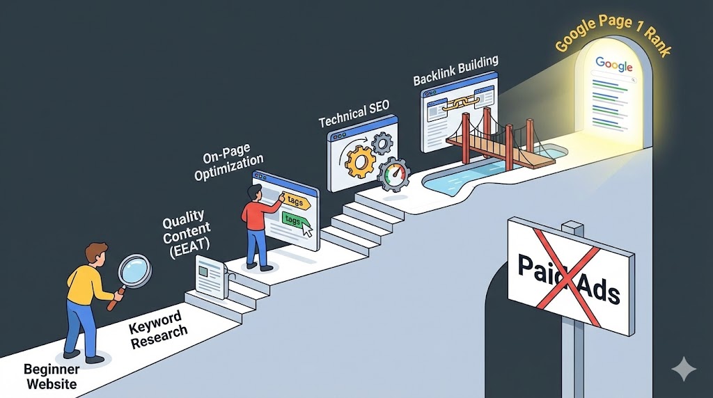 SEO untuk Pemula: Cara Halaman Satu Google Tanpa Iklan