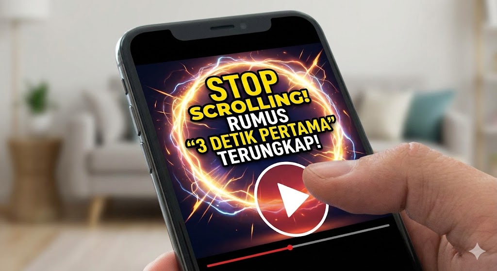 Rumus “3 Detik Pertama” (Hook) agar Video Tidak Di-skip: Wajib Tahu!